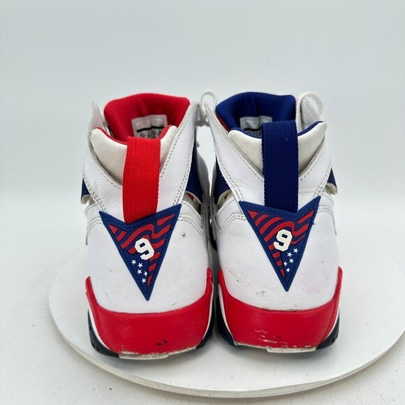Nike Air Jordan 7 Olympic Men Size 10.5 304775-123 Tinker Alternate White Shoes - Picture 5 of 11